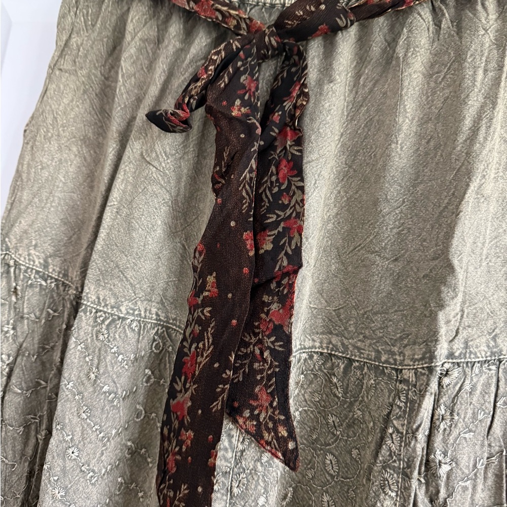 Young Threads Boho Patchwork Wide-Leg Pants Festi… - image 7